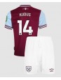 West Ham United Mohammed Kudus #14 Replika Hemmakläder Barn 2024-25 Kortärmad (+ byxor)